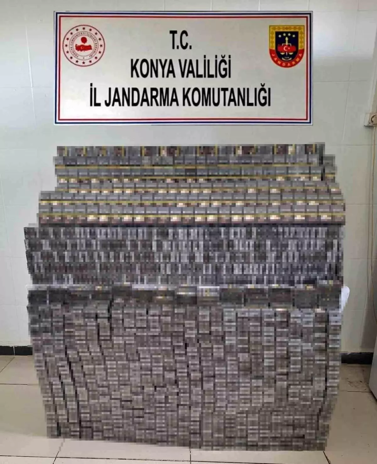 Konya'da Gümrük Kaçağı 3 Bin 700 Paket Sigara Ele Geçirildi
