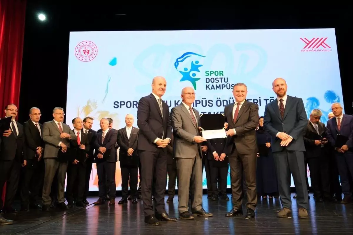 Uşak Üniversitesinin 'Spor Dostu Kampüs' projesine YÖK'ten ödül
