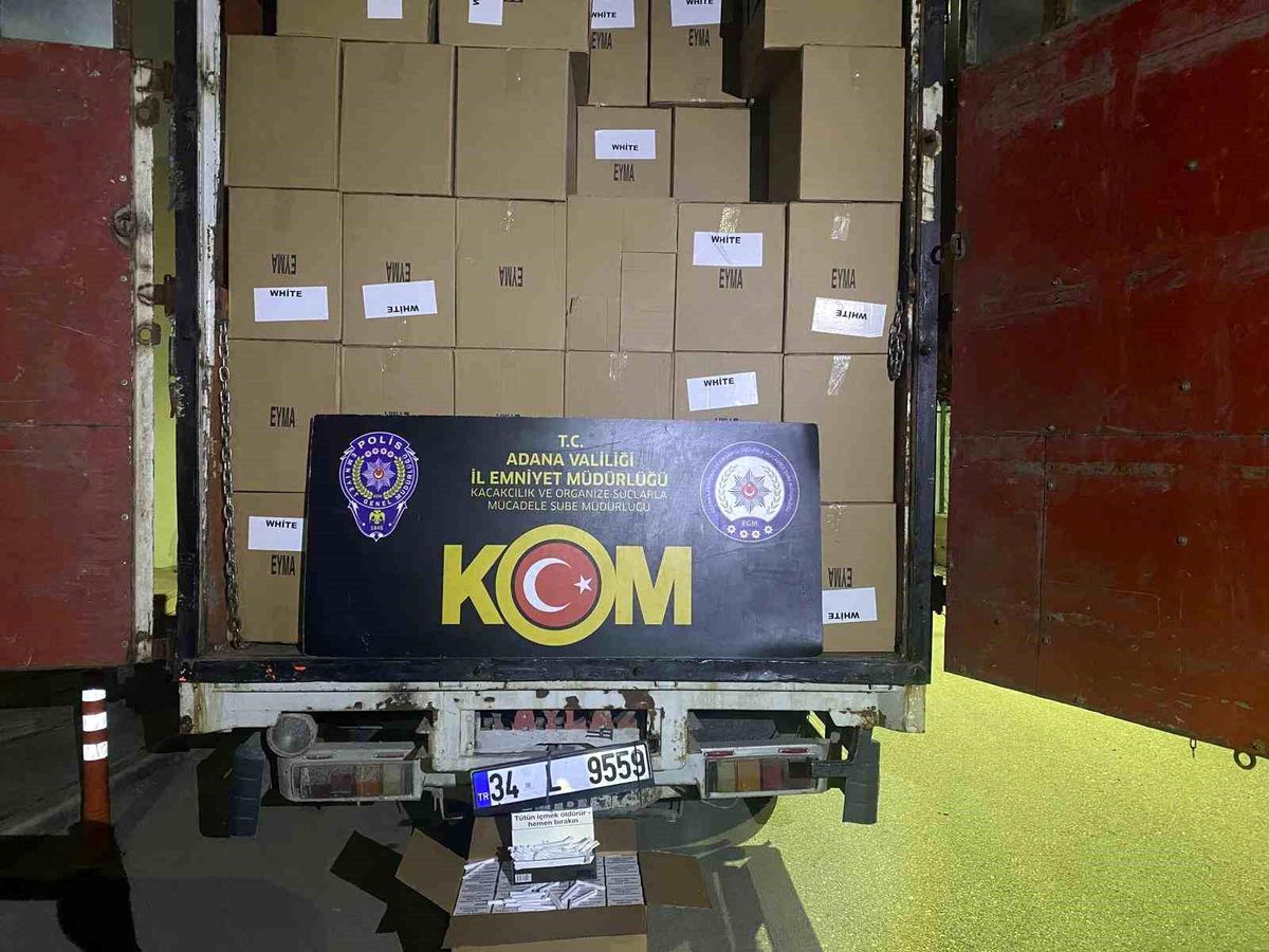Adana'da Kaçak Sigara ve Makaron Operasyonu: 5 Milyon TL Değerinde Ele Geçirildi