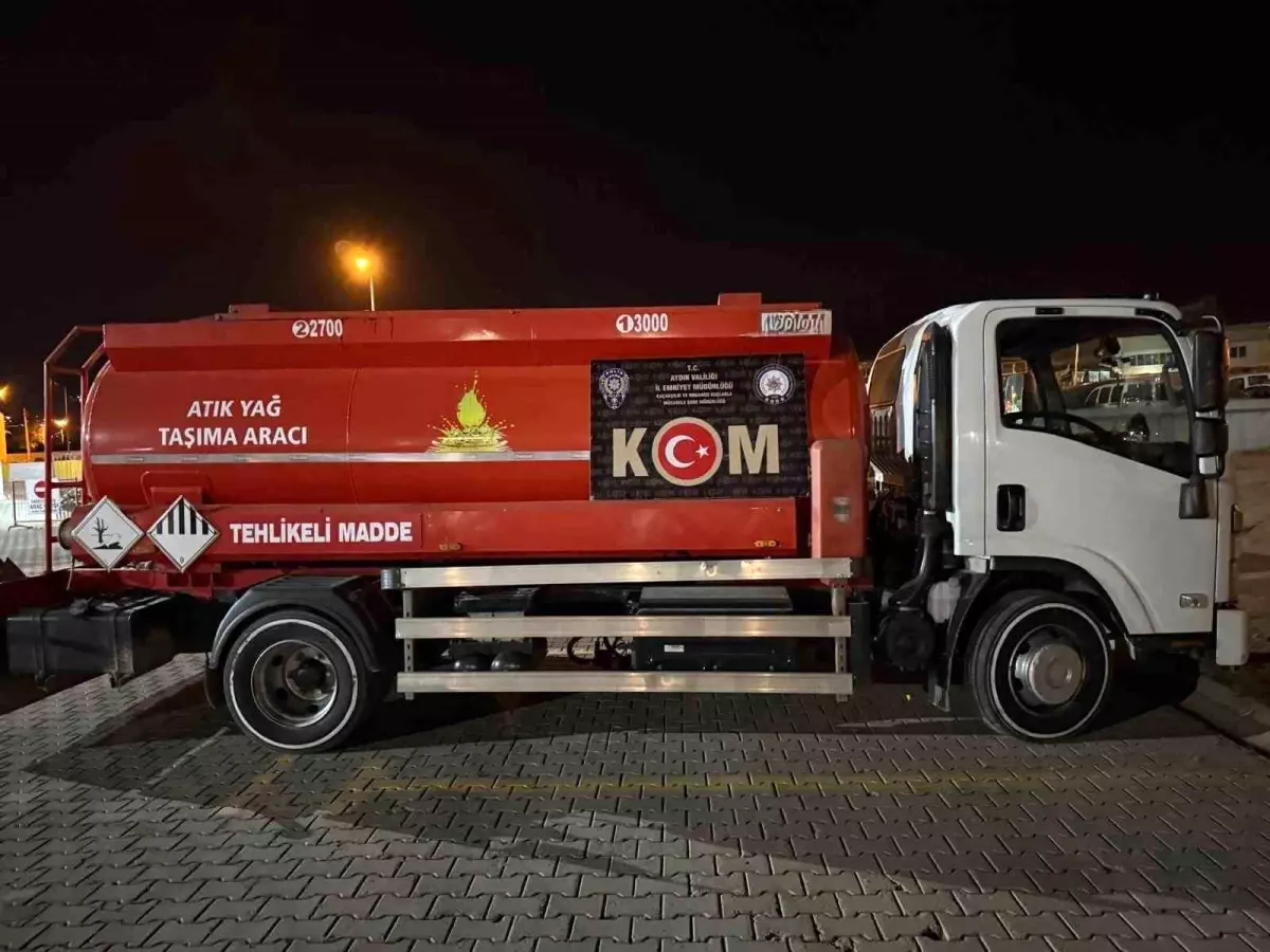 Aydın'da Akaryakıt Kaçakçılığı: 4 Ton Atık Yağ Ele Geçirildi
