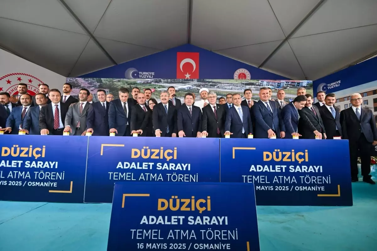 Osmaniye'de Yeni Adalet Sarayı'nın Temeli Atıldı