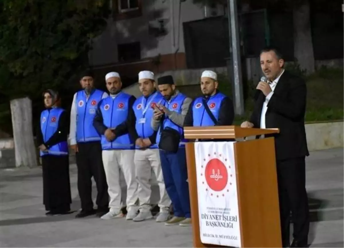 Bilecik'ten Hacı Adayları Kutsal Topraklara Uğurlandı