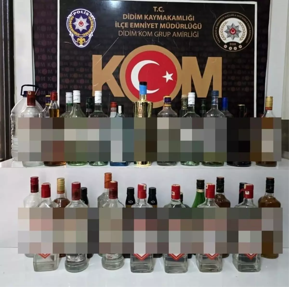 Didim'de Kaçak İçki Operasyonu: 40 Şişe Ele Geçirildi