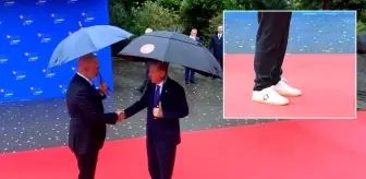 Edi Rama'nın ayakkabıları karşılamaya damga vurdu! Erdoğan takılmadan edemedi