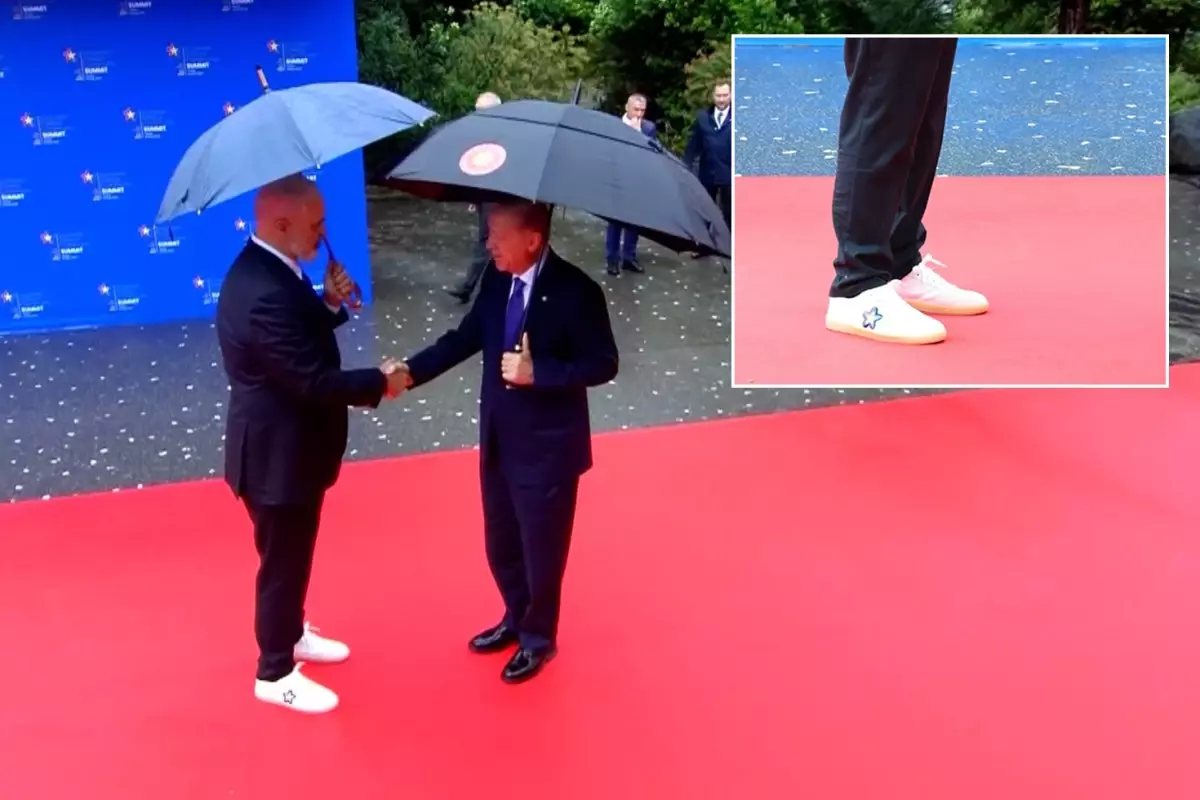 Edi Rama'nın ayakkabıları karşılamaya damga vurdu! Erdoğan takılmadan edemedi