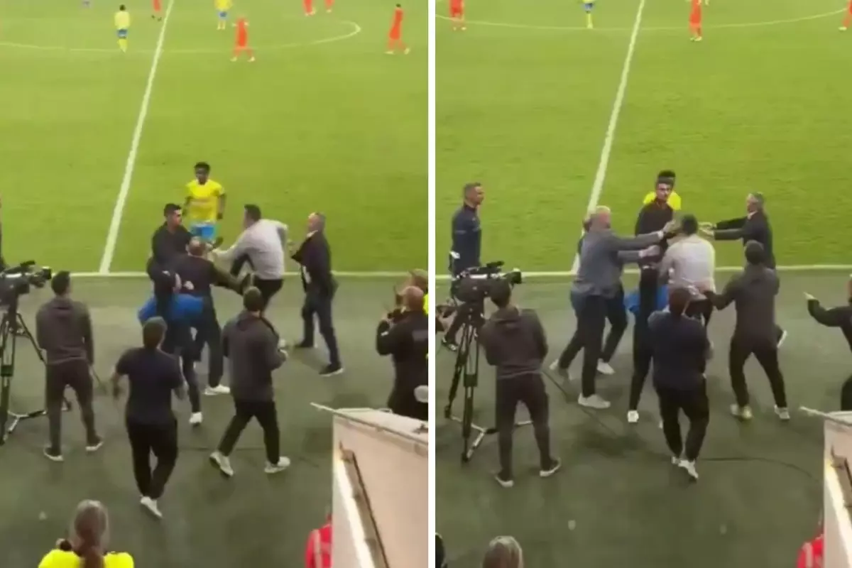 Eski Galatasaraylı kupa finalinde kavga etti