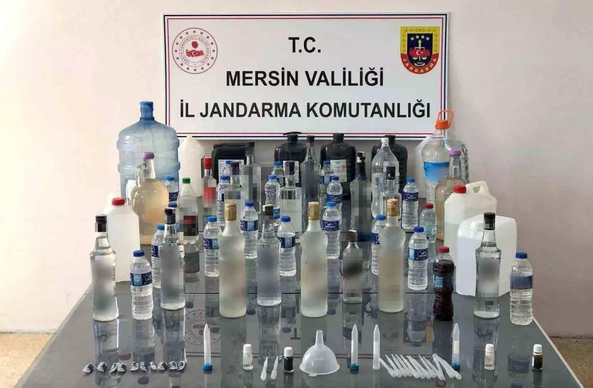 Mersin'de 127 Litre Sahte İçki Ele Geçirildi