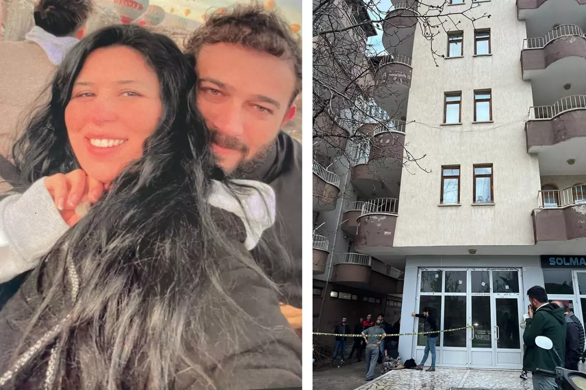 Kocası bıçakladı, kaçarken balkondan düşüp öldü