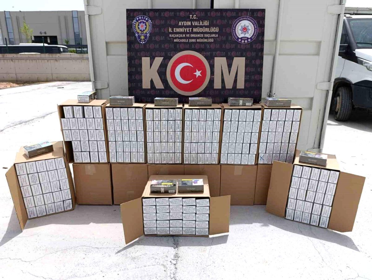 Aydın'da Kaçak Tütün ve Makaron Ele Geçirildi