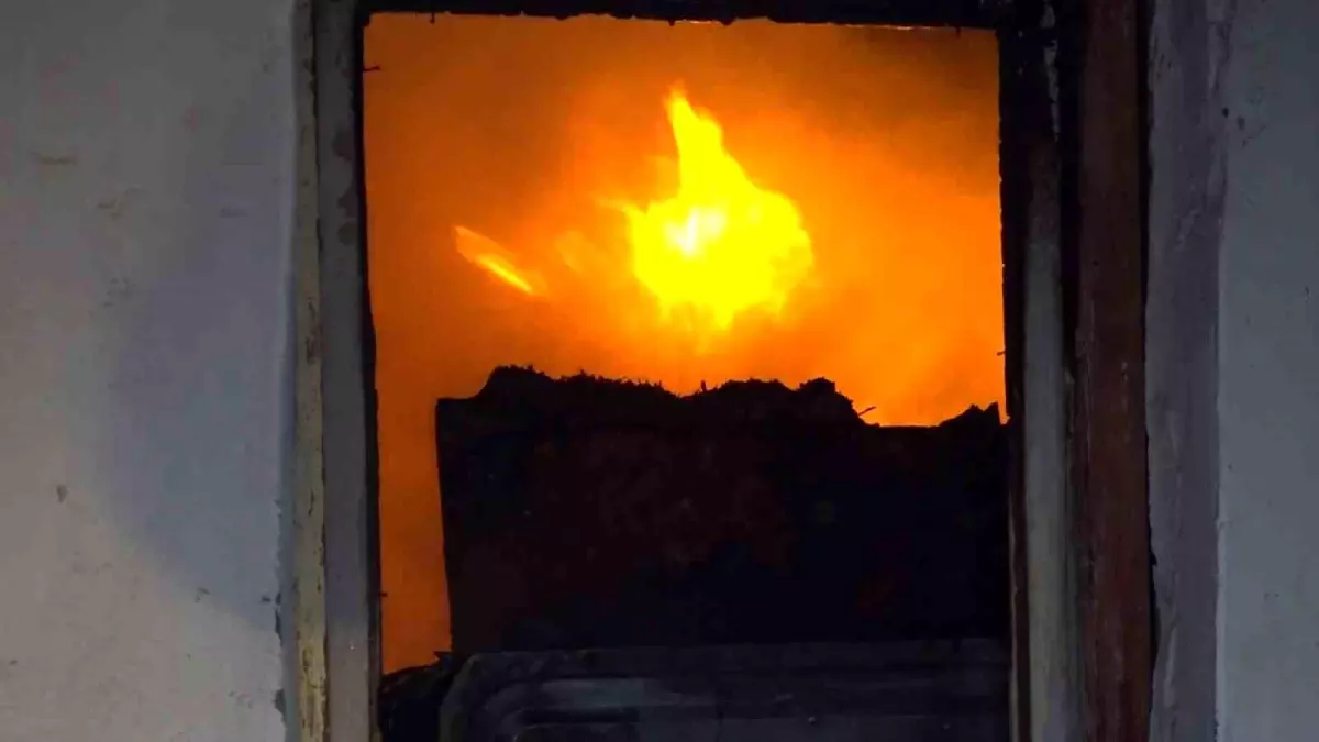 Amasya'da Evde Yangın Paniği