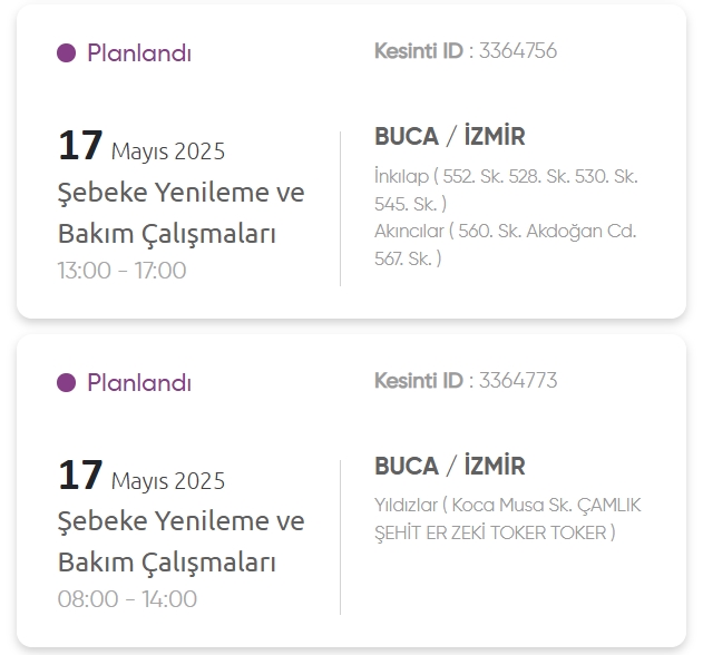 İzmir GEDİZ elektrik kesintisi! 17 Mayıs İzmir'de elektrik kesintisi ne zaman bitecek, elektrikler ne zaman gelecek?