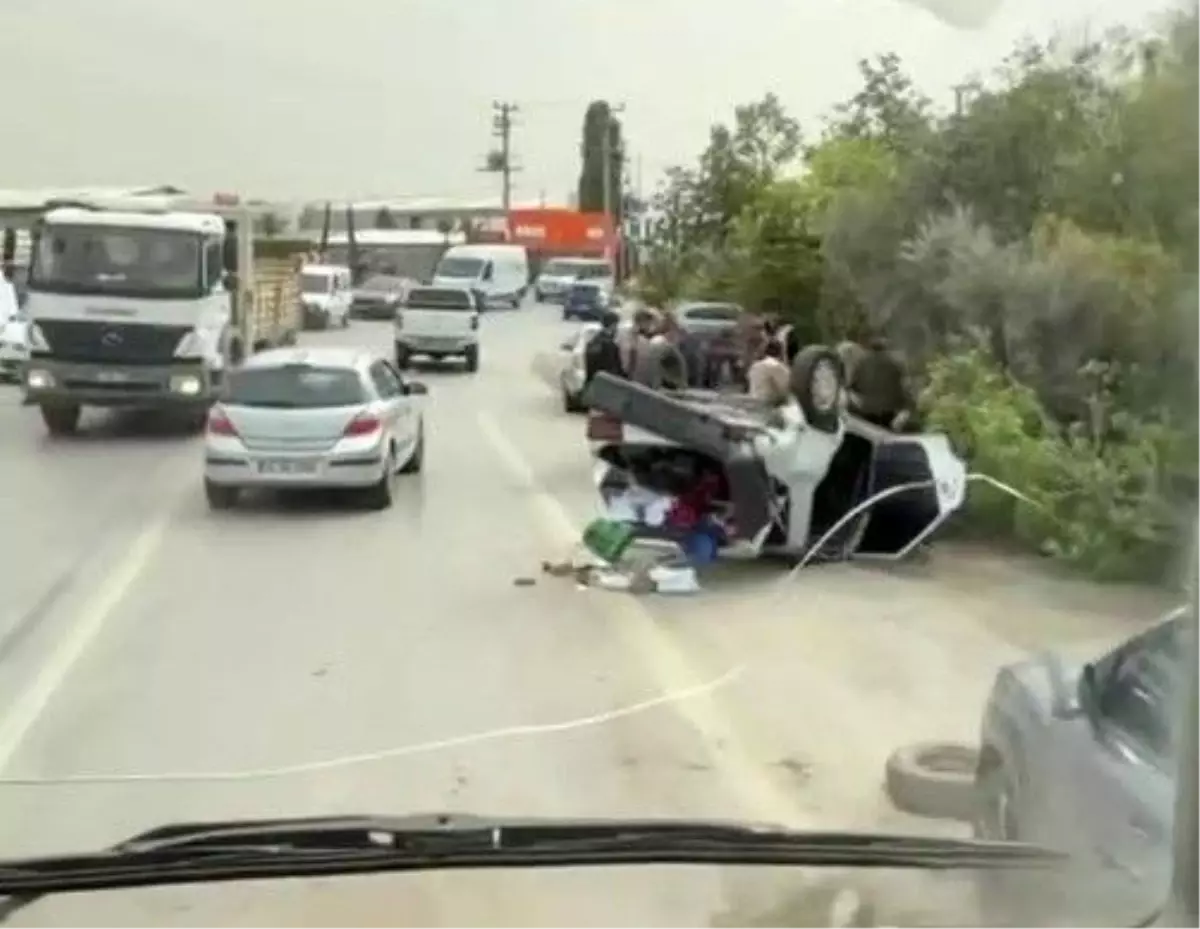 Sakarya'da Otomobil Fidanlığa Çarptı: 1 Yaralı