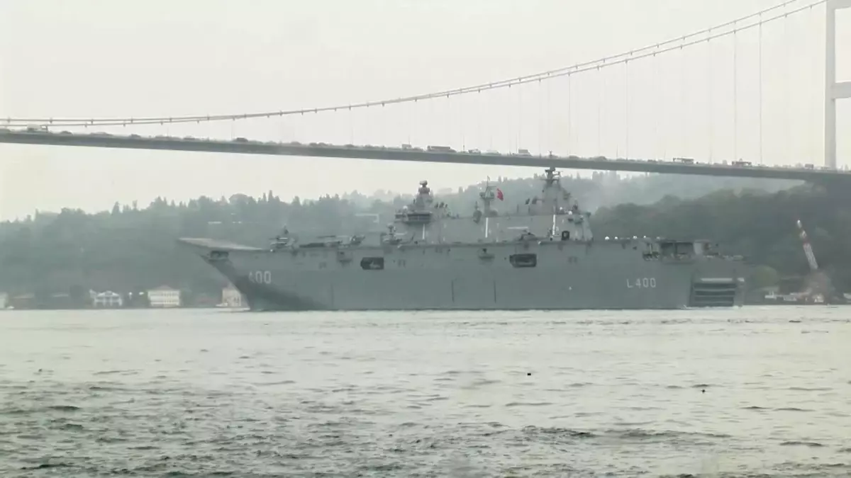 TCG Anadolu ile Gençler Samsun'a Yola Çıktı