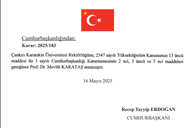 Yeni Çankırı Üniversitesi rektörü kim oldu? Çankırı Üniversitesi Rektörü Prof. Dr. Mevlüt Karataş kimdir, kaç yaşında, nereli, branşı ne? Yeni Çankırı Üniversitesi rektörü kim oldu? Çankırı Üniversitesi Rektörü Prof. Dr. Mevlüt Karataş kimdir, kaç yaşında, nereli, branşı ne?