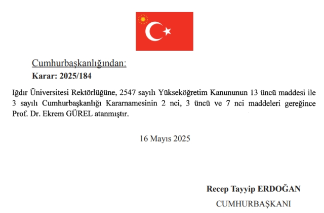 Yeni Iğdır Üniversitesi rektörü kim oldu? Iğdır Üniversitesi Rektörü Prof. Dr. Ekrem Gürel kimdir, kaç yaşında, nereli, branşı ne?
