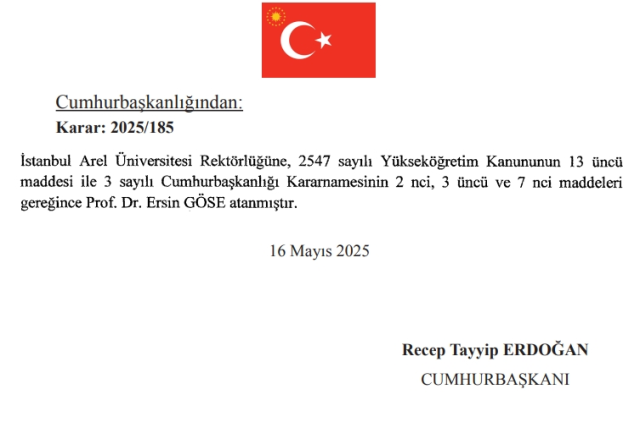 Yeni İstanbul Arel Üniversitesi rektörü kim oldu? İstanbul Arel Üniversitesi Rektörü Prof. Dr. Ersin Göse kimdir, kaç yaşında, nereli, branşı ne?