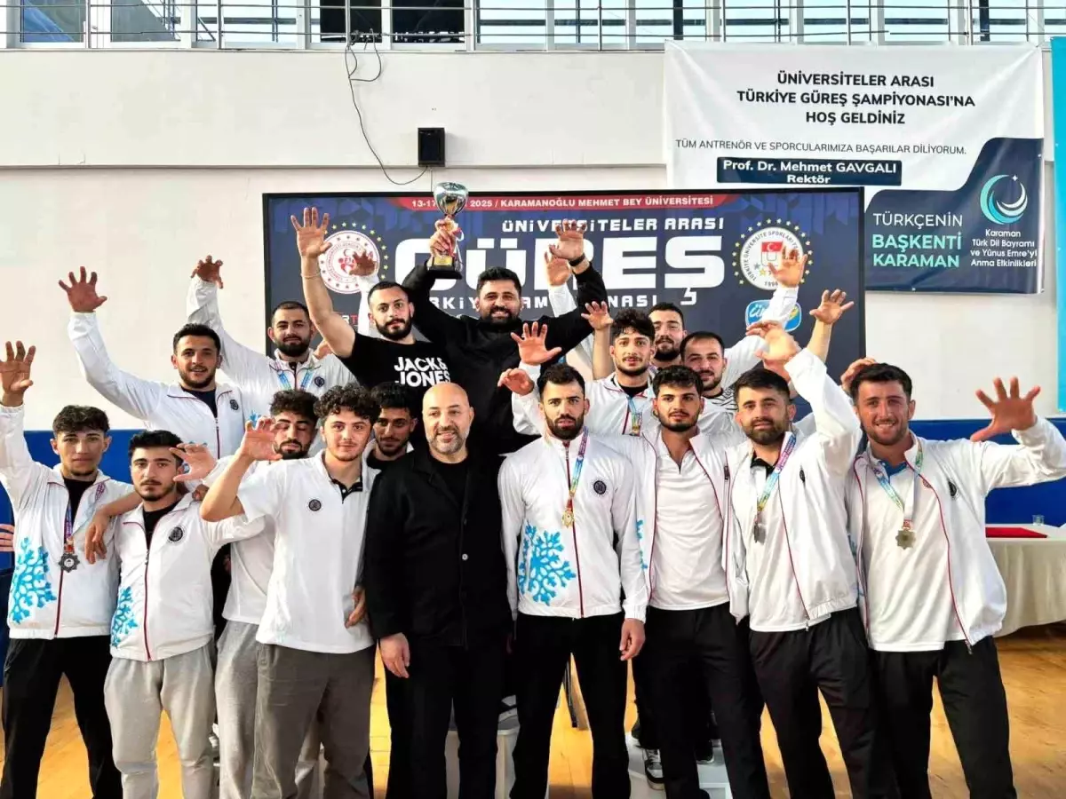Atatürk Üniversitesi, Üniversitelerarası Güreş Türkiye Şampiyonu Oldu