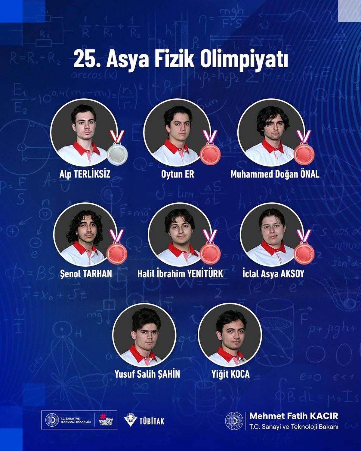 Bakan Kacır, Bilim Olimpiyatları Başarısını Kutladı