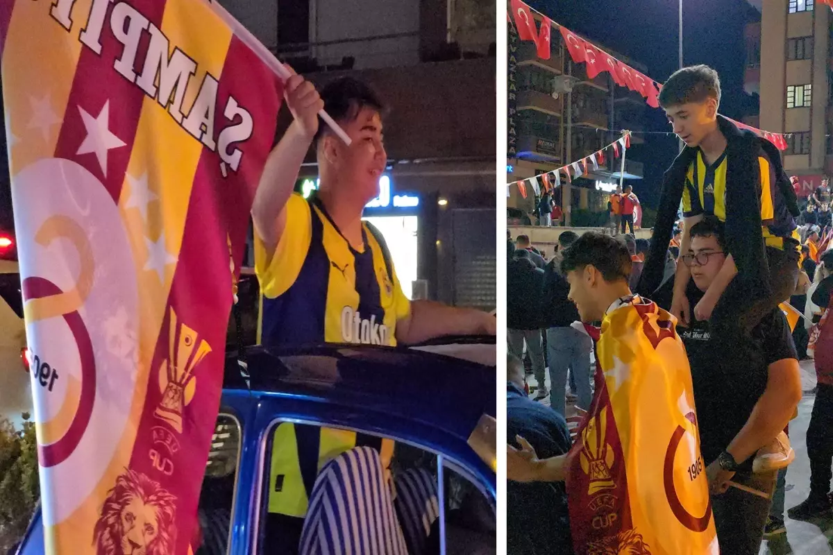 Fenerbahçe forması ile Galatasaray'ın şampiyonluğunu kutladılar
