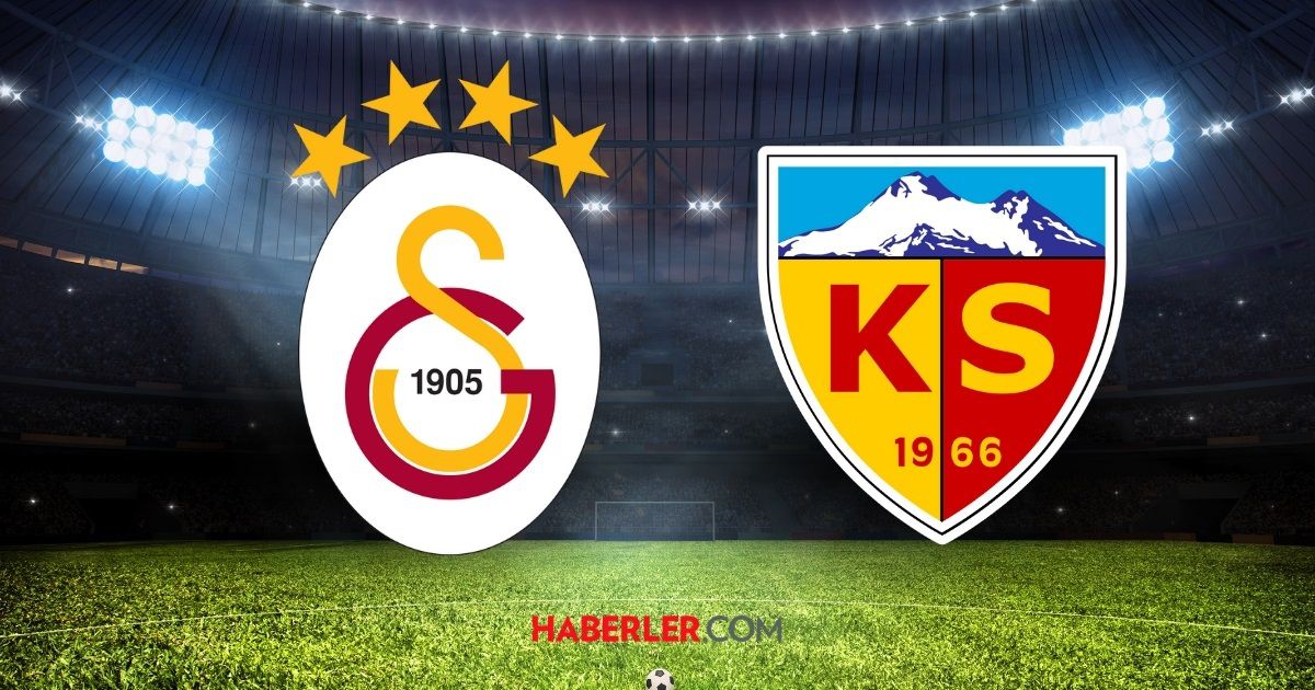 Galatasaray Kayserispor ilk 11'ler!