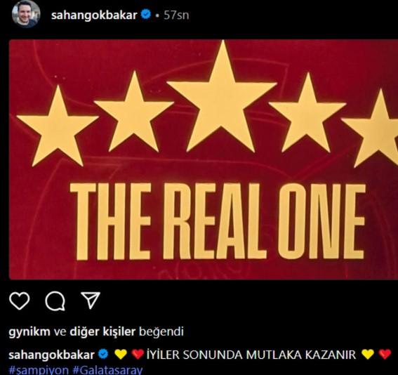 Galatasaray announced its championship! Celebrities shared their joy