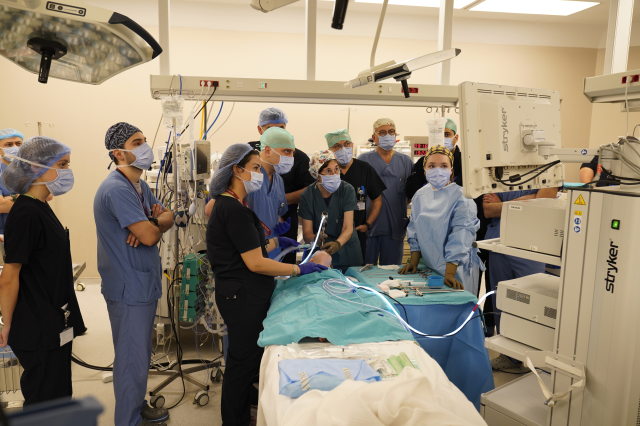 Born with a 'horizontal' heart, she regained health with the first surgery performed in Turkey; the second case in the world