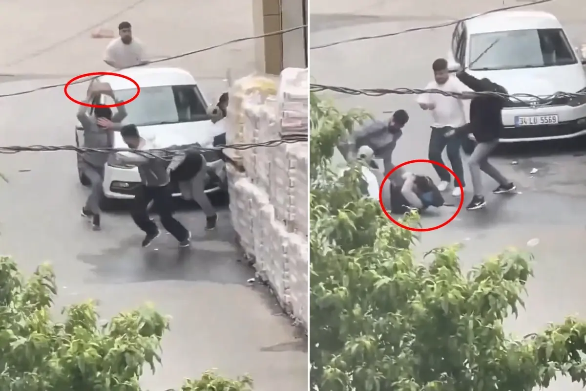 Sultanbeyli'de Korkunç Saldırı: Kalabalık Grup, Tartıştığı Kişiyi Taş ve Sopalarla Dövdü! Görüntüler Şoke Etti