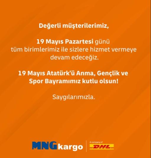 19 mayıs kargolar açık mı?