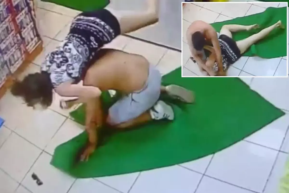 Akaryakıt istasyonundaki kadını gasp etmek için dövmüşler