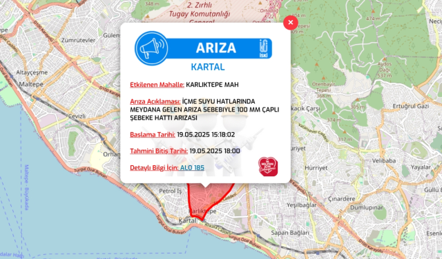 İstanbul KARTAL su kesintisi! 19-20 Mayıs İSKİ Kartal su kesintisi ne zaman bitecek, sular ne zaman gelecek?