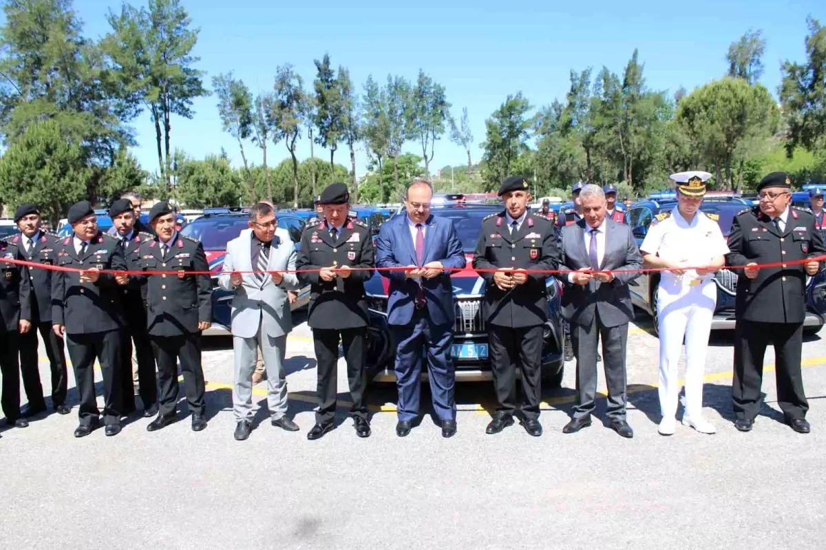 Aydın'da jandarma filosuna 52 yeni araç katıldı