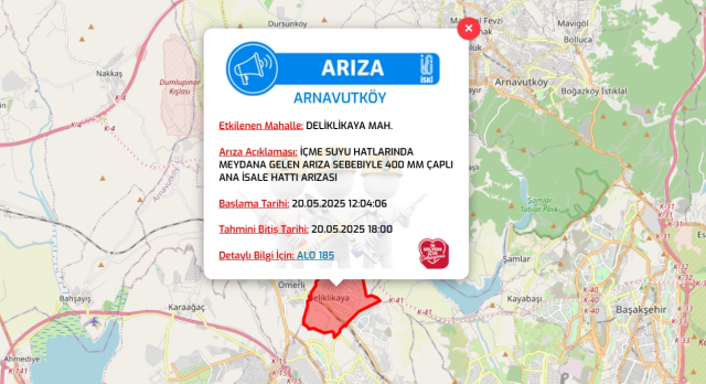 İstanbul ARNAVUTKÖY su kesintisi! 20-21 Mayıs İSKİ Arnavutköy su kesintisi ne zaman bitecek, sular ne zaman gelecek?