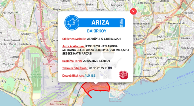 İstanbul BAKIRKÖY su kesintisi! 20-21 Mayıs İSKİ Bakırköy su kesintisi ne zaman bitecek, sular ne zaman gelecek?