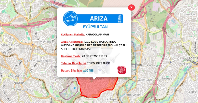 İstanbul EYÜPSULTAN su kesintisi! 20-21 Mayıs İSKİ Eyüpsultan su kesintisi ne zaman bitecek, sular ne zaman gelecek?