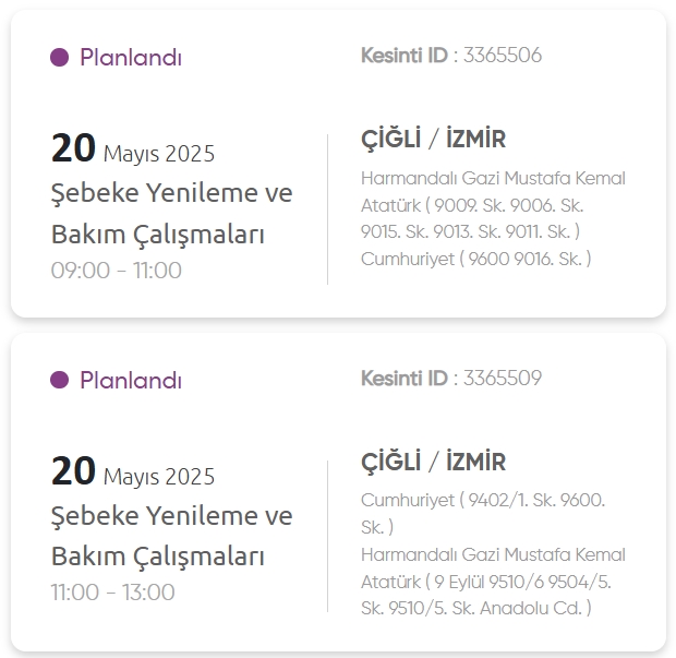 İzmir GEDİZ elektrik kesintisi! 20 Mayıs İzmir'de elektrik kesintisi ne zaman bitecek, elektrikler ne zaman gelecek?
