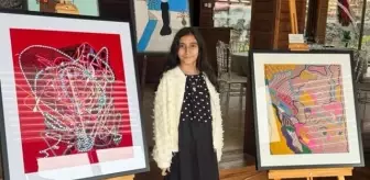 Küçük ressam Zeynep Reyyan Gören'den ilk sergi