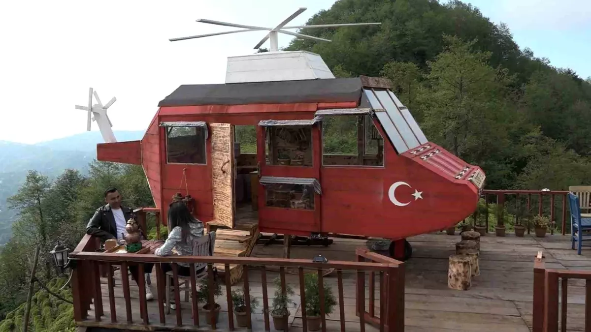 'Rizeliye imkansız yoktur' dedi, dağa 'Lazkopter' indirdi
