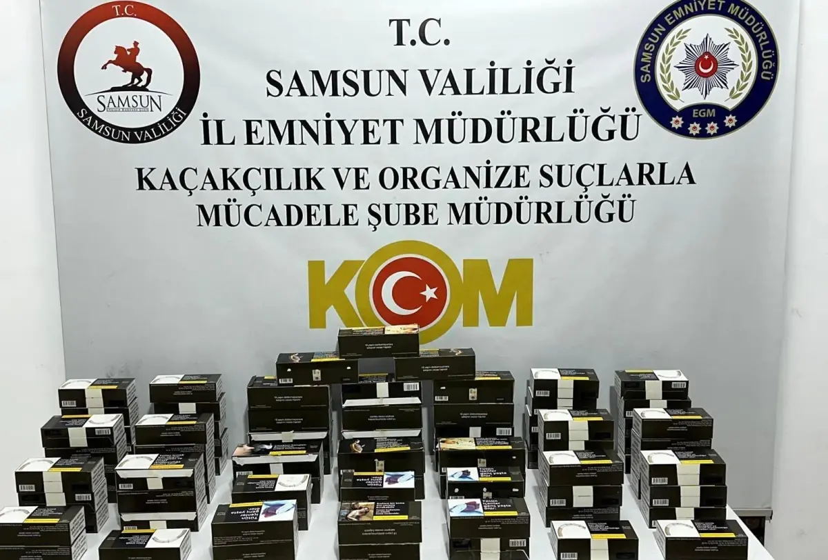 Samsun'da Kaçak Makaron Operasyonu: 18 Bin Adet Ele Geçirildi