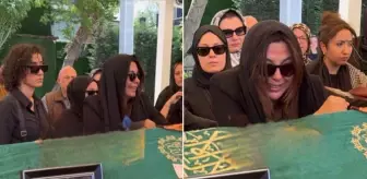 Aslıhan ve Saruhan Hünel'in annelerini son yolculuğuna uğurladı