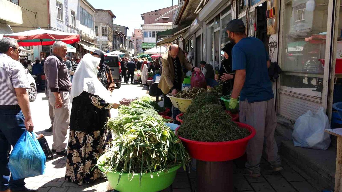 Van'da Bahar Gelince Şifalı Otlar Tezgahlarda Yerini Aldı