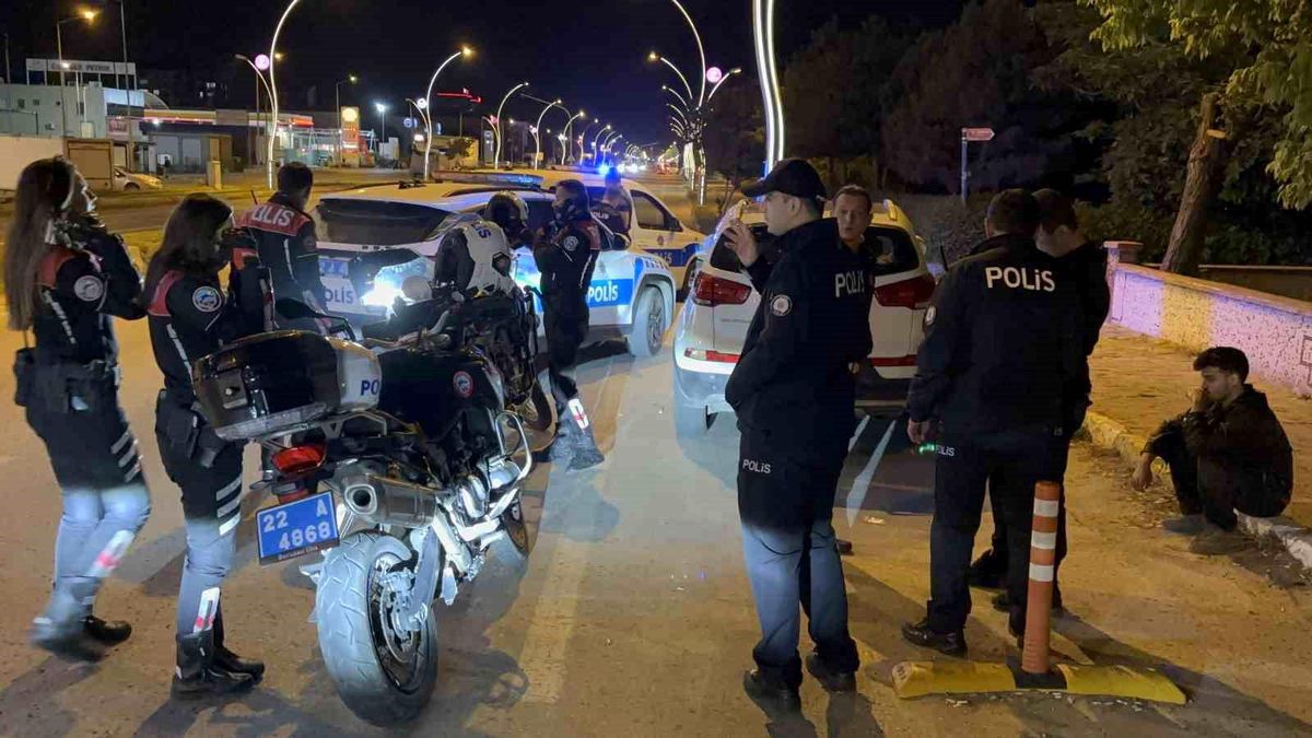 Edirne'de Dur İhtarina Uymayan Sürücü Yakalandı