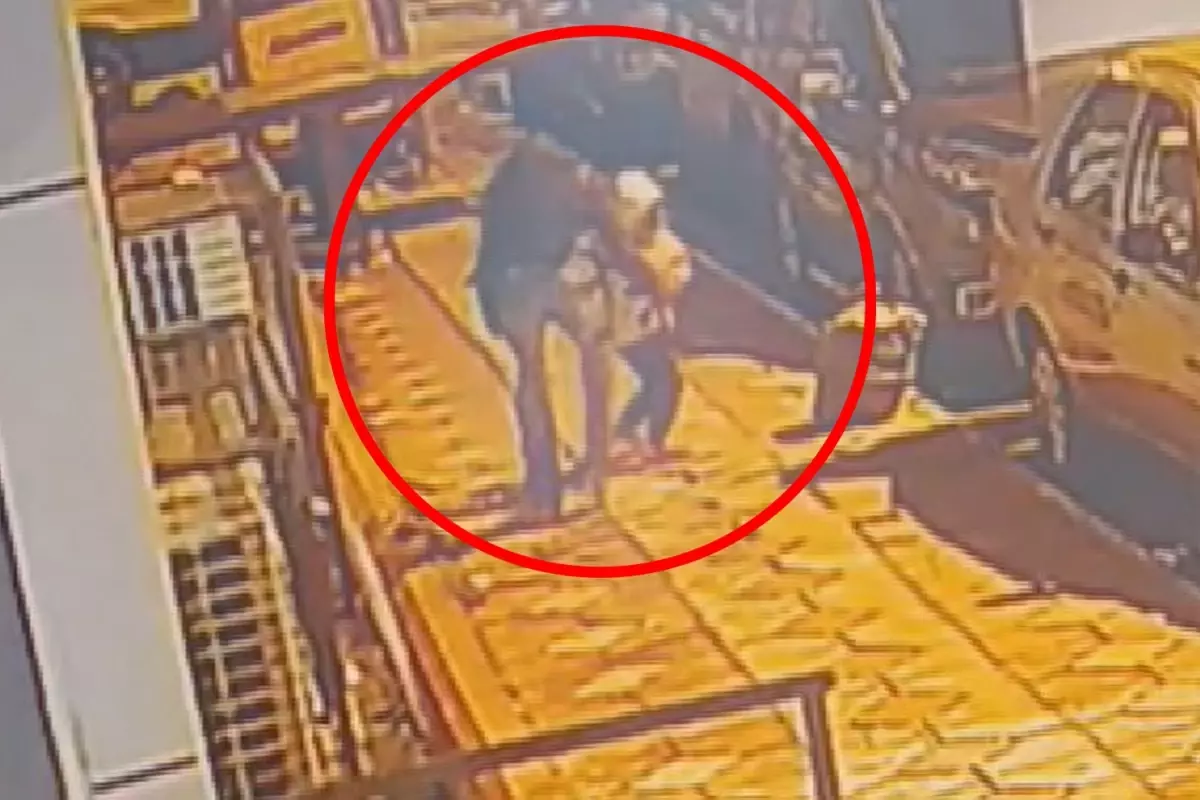 Babasının yanındaki küçük kız çocuğunu kaçırmaya çalıştı