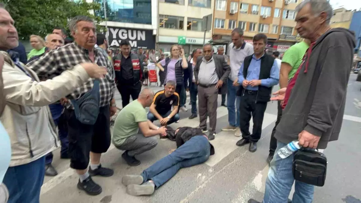 Çorlu'da Motosiklet Yaya Geçidinde Yaralanmalara Neden Oldu