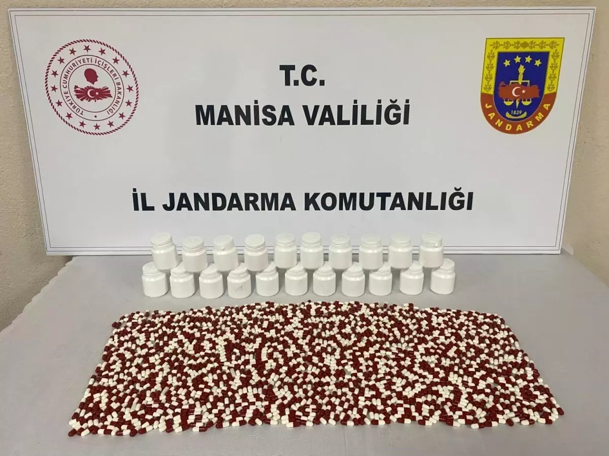 Manisa'da Jandarma Uyuşturucu Hap Ele Geçirdi