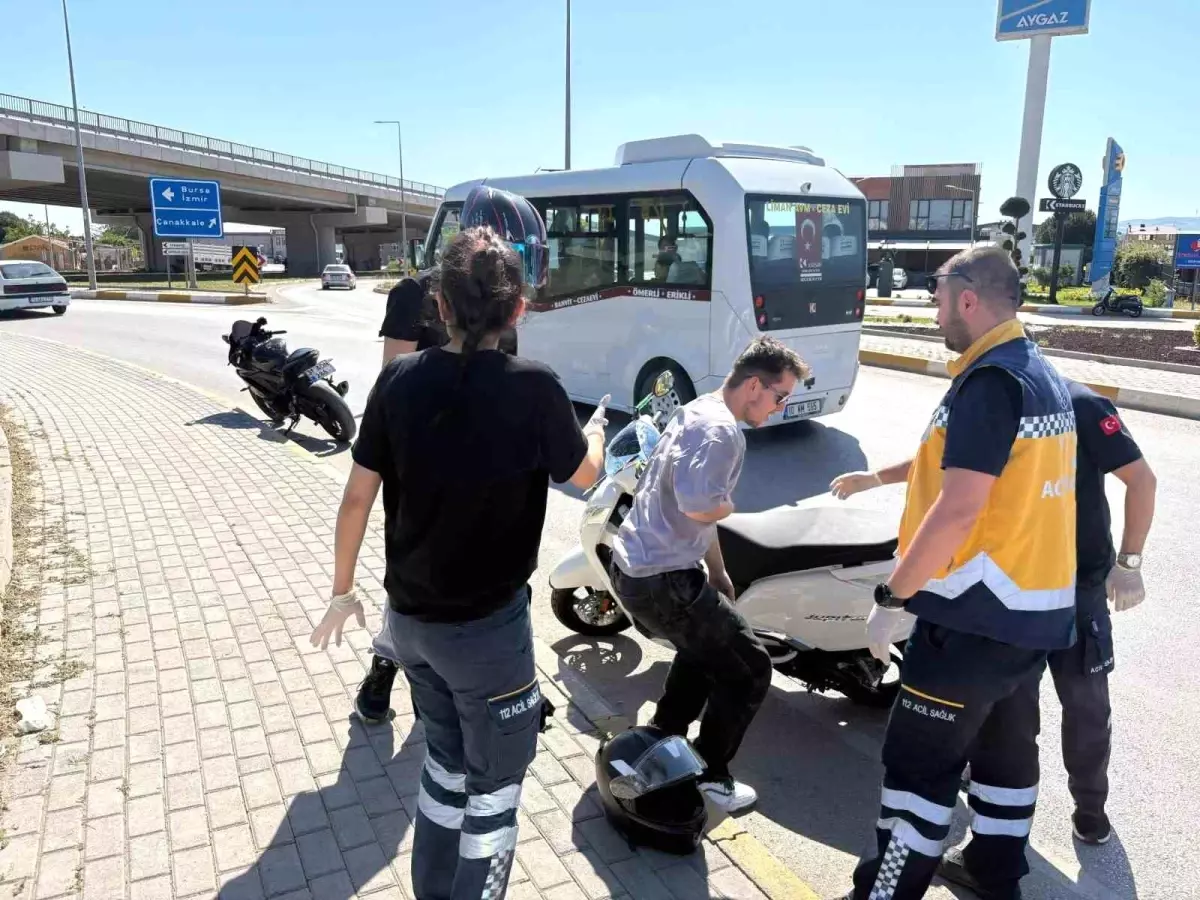 Bandırma'da Motosiklet Kazası: Bir Yaralı