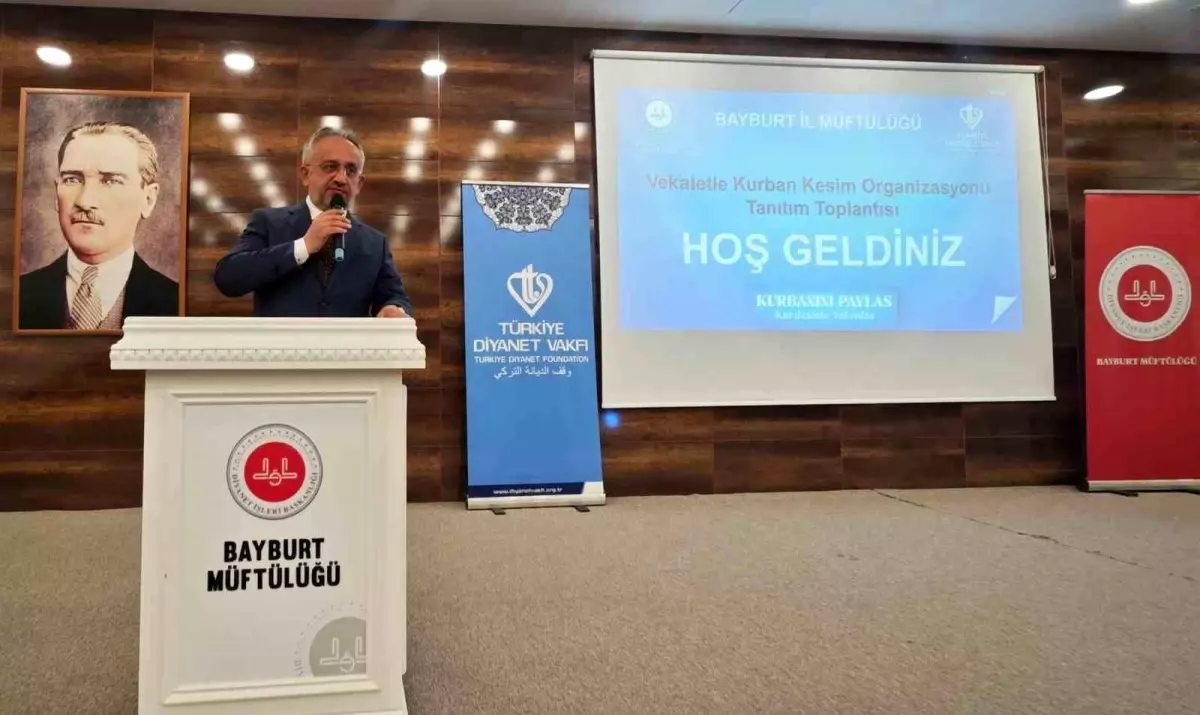 Bayburt'ta Vekaletle Kurban Kesim ve Yaz Kur'an Kursları Tanıtım Toplantısı