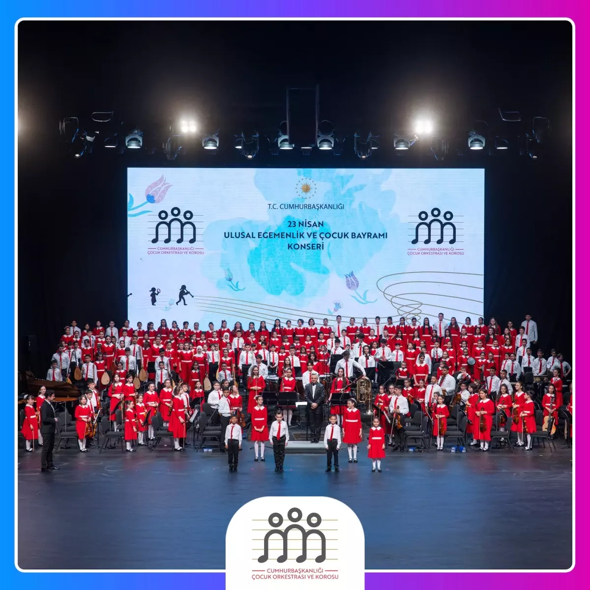 Cumhurbaşkanlığı Çocuk Orkestrası ve Korosu İlk Konserini Muud'da Yayınladı