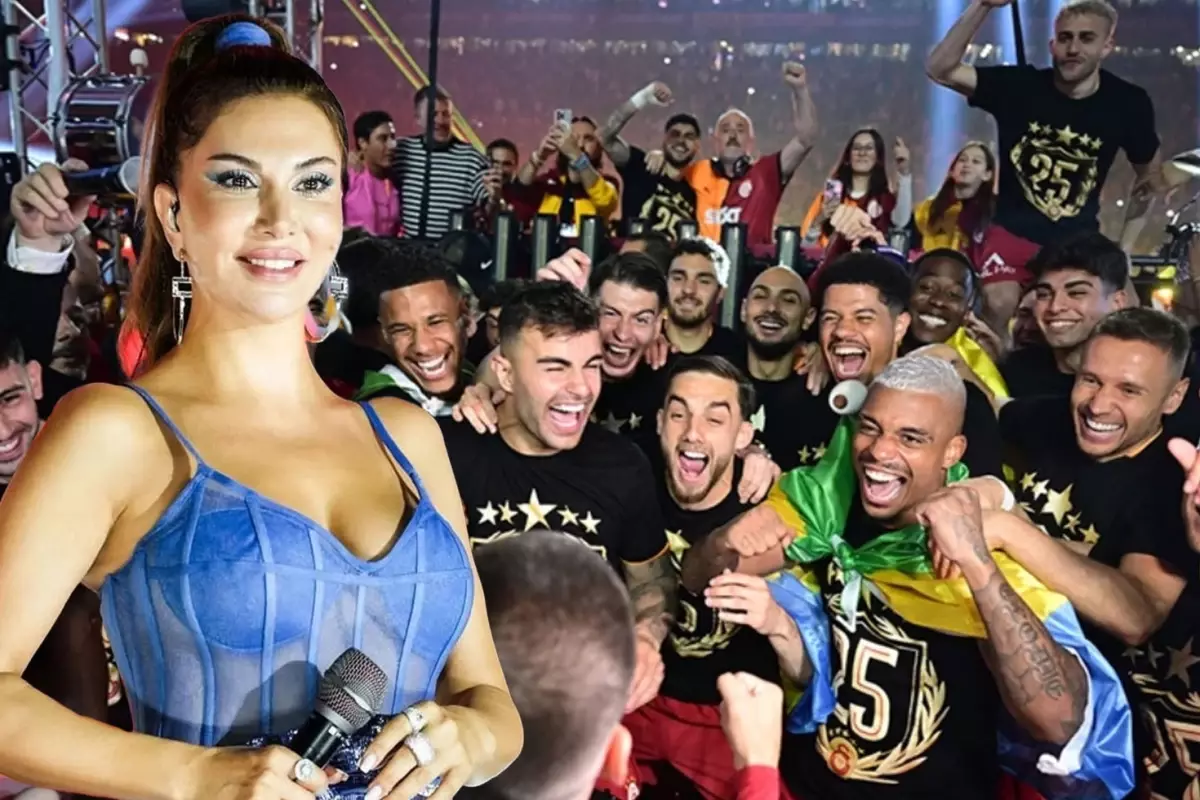 Galatasaray'ın şampiyonluk kutlamalarında yıldızlar geçidi
