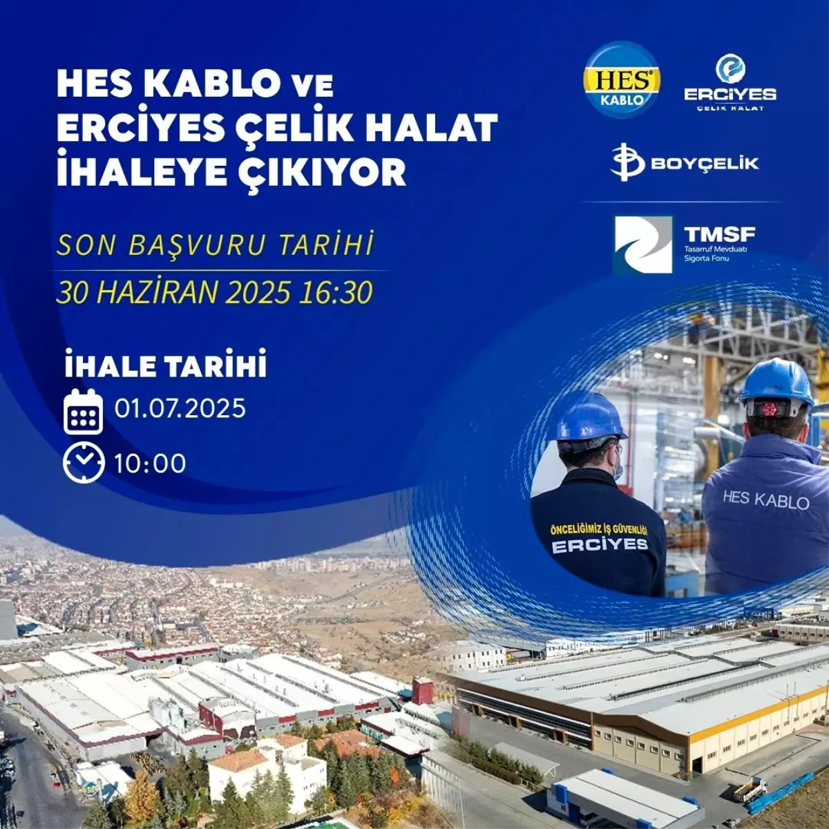 HES Kablo ve Erciyes Çelik Halat TMSF Tarafından Satışa Çıkıyor