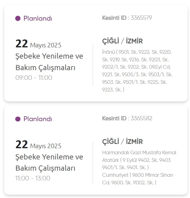 İzmir GEDİZ elektrik kesintisi! 22 Mayıs İzmir'de elektrik kesintisi ne zaman bitecek, elektrikler ne zaman gelecek?